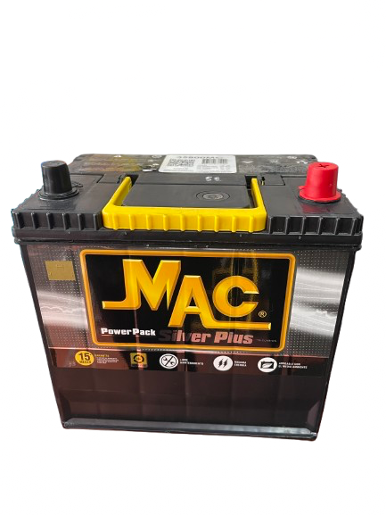 Batería MAC Silver Plus 35 800 AMP (12 V) – Caja 35 | Baterías Jireh MAC POWERTAXI NS40 670AMP